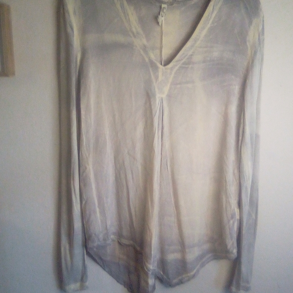 Nwt Xcvi Acid Wash Lagenlook distressed Tunic Top - Picture 7 of 14